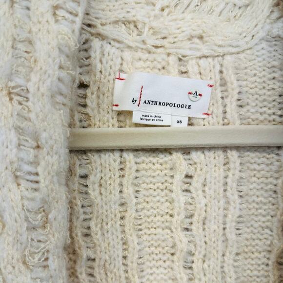 Anthropologie Rashida Ivory Longline Oversized Cardigan in Cream size XS - Picture 10 of 12